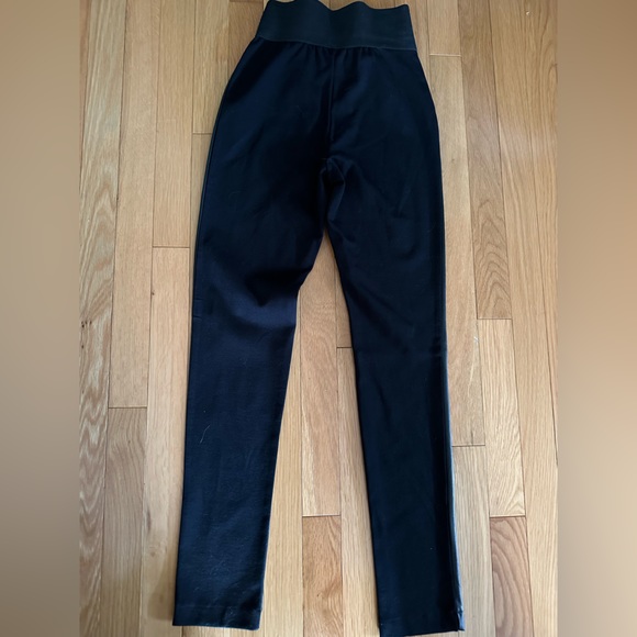 Alloy Apparel size small black pants. Faux leather front. Elastic waist NWOT - Picture 3 of 5
